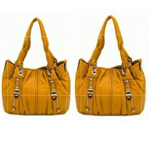 Spicy mustard hobo handbag